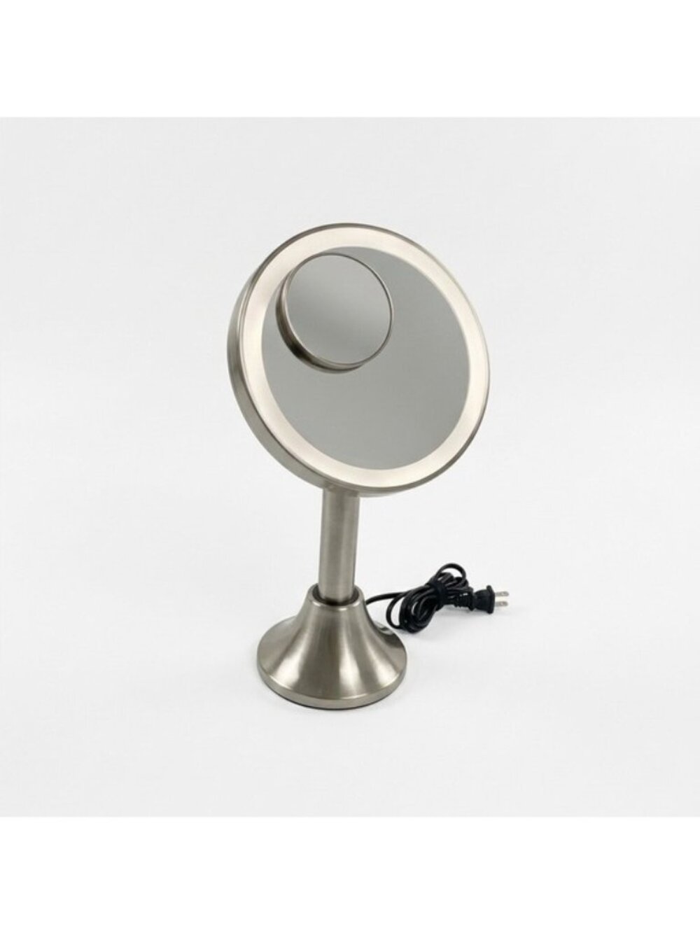 Conair Lighted Magnifying Mirror 8.5” Brushed Nickel Makeup Vanity